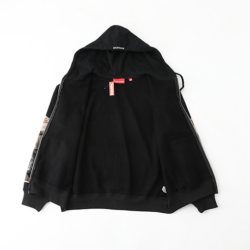 シュプリーム WEEK18 Dangerous Zip Up Hooded Sweatshirt アイプリントのフード付きジップアップスウェットシャツ
