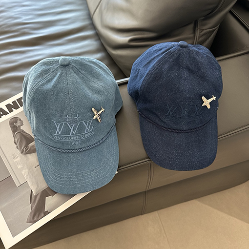 ルイヴィトン LV 飛行機風デニムベースボールキャップ