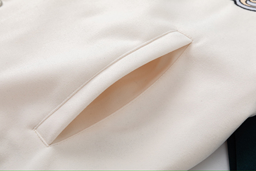 オフホワイトコピー off white カップルけ刺繍入りベースボールジャケットウールコート