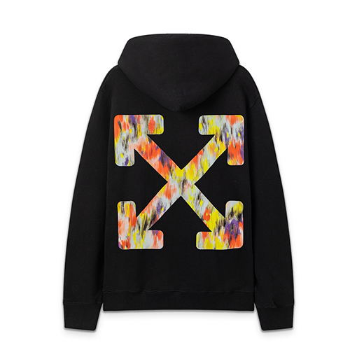 オフホワイト off white カラフルな矢印のゆったりフード付きスウェットシャツ