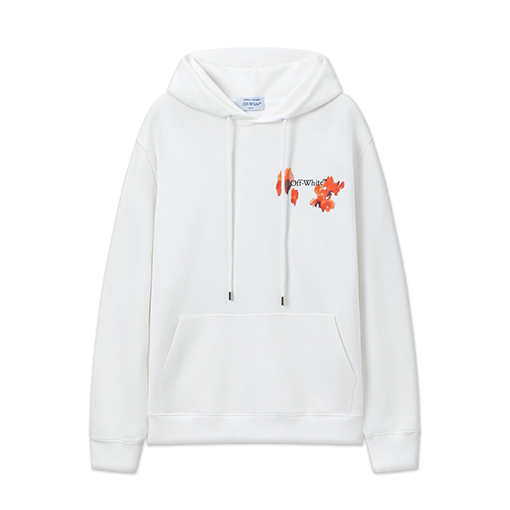 オフホワイト off white カラフルな矢印のゆったりフード付きスウェットシャツ