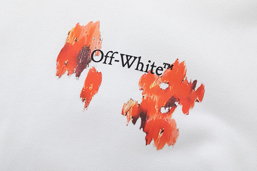 オフホワイト off white カラフルな矢印のゆったりフード付きスウェットシャツ