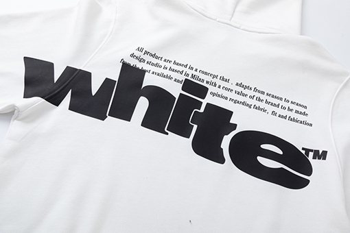 オフホワイトコピー off white レターオーバーサイズパーカー