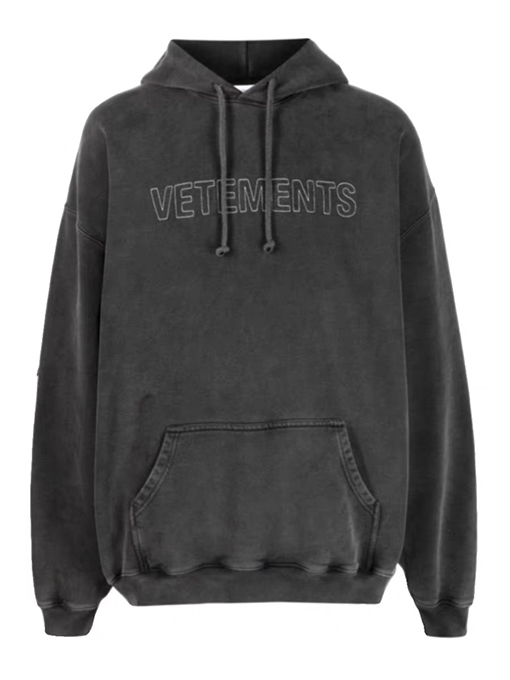 ヴェトモンスーパーコピー VETEMENTS レター刺繍ウォッシュドパーカー