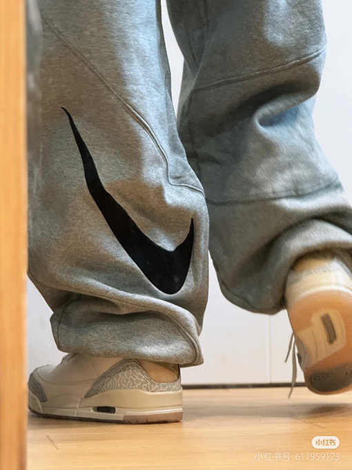 シュプリーム X ナイキ WEEK4 Sweatpant コラボレーションシリーズ 刺繍ロゴ カンガルーポケットパンツ