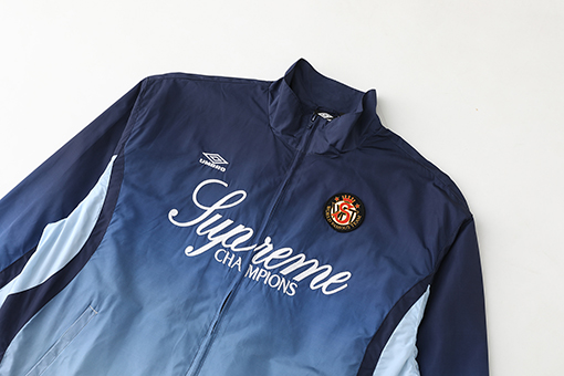 シュプリーム WEEK8 Gradient Track Jacket コラボレーション グラデーション刺繍ロゴ ジップアップジャケット