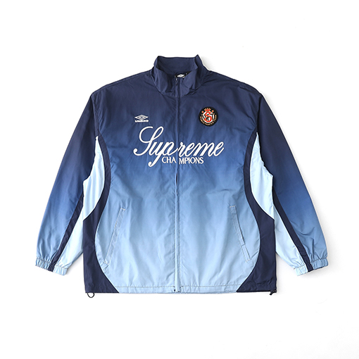 シュプリーム WEEK8 Gradient Track Jacket コラボレーション グラデーション刺繍ロゴ ジップアップジャケット