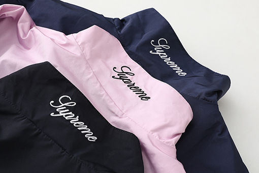 シュプリーム WEEK8 Gradient Track Jacket コラボレーション グラデーション刺繍ロゴ ジップアップジャケット