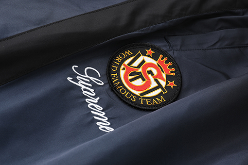 シュプリーム WEEK8 Gradient Track Jacket コラボレーション グラデーションデザイン 刺繍ロゴ カジュアルパンツ