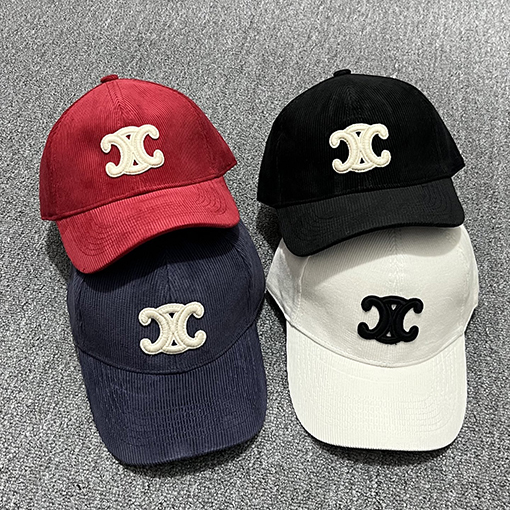 セリーヌ コーデュロイのベースボールキャップ