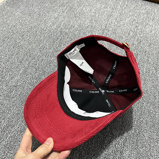セリーヌ コーデュロイのベースボールキャップ