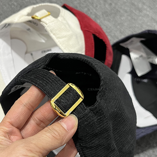 セリーヌ コーデュロイのベースボールキャップ