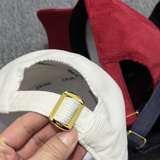 セリーヌ コーデュロイのベースボールキャップ