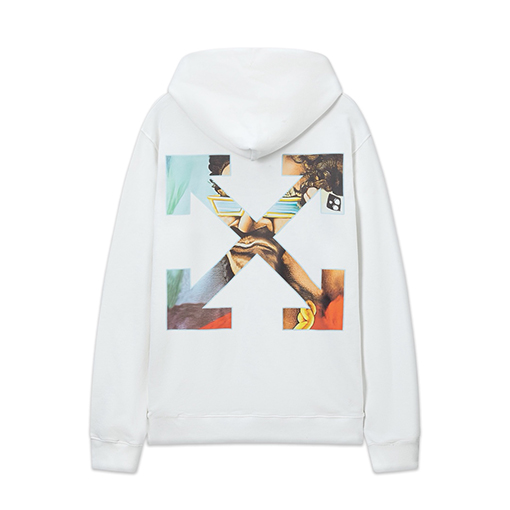 オフホワイト off white 新しいカラフルな矢印のゆったりとしたフード付きスウェットシャツ
