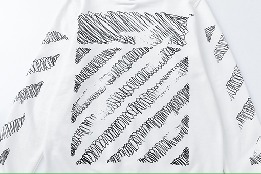 オフホワイトコピー off white 新しい460gのルーズフィットフード付きスウェットシャツ