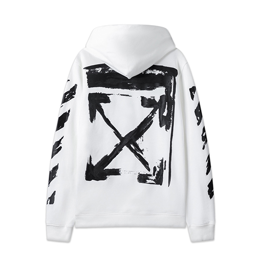 オフホワイト off white 新しいグラフィティアロー460gルーズフィットフード付きスウェットシャツ