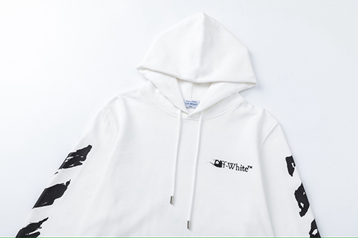 オフホワイト off white 新しいグラフィティアロー460gルーズフィットフード付きスウェットシャツ