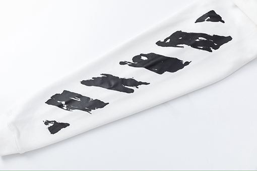 オフホワイト off white 新しいグラフィティアロー460gルーズフィットフード付きスウェットシャツ