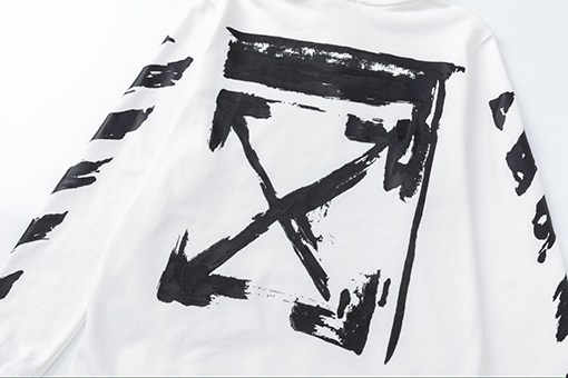 オフホワイト off white 新しいグラフィティアロー460gルーズフィットフード付きスウェットシャツ