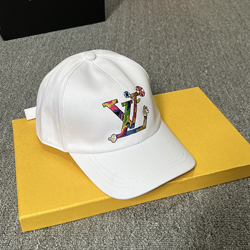 ルイヴィトンスーパーコピー LV 新しいカラフル刺繍ロゴのベースボールキャップ