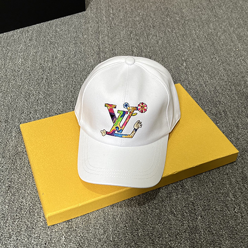 ルイヴィトンスーパーコピー LV 新しいカラフル刺繍ロゴのベースボールキャップ