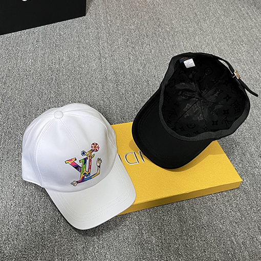 ルイヴィトンスーパーコピー LV 新しいカラフル刺繍ロゴのベースボールキャップ