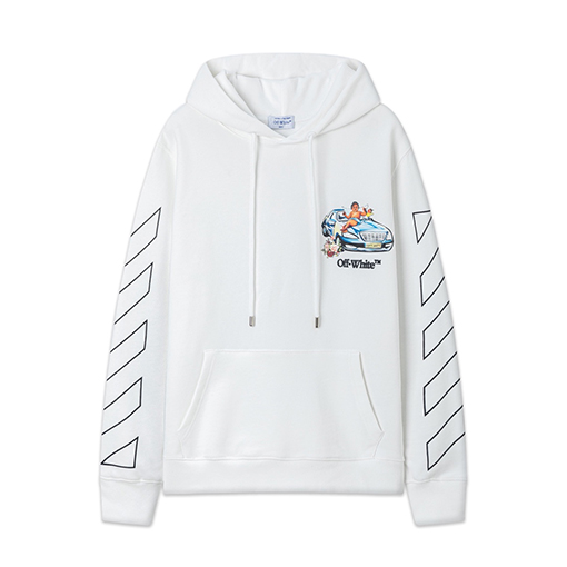 オフホワイトコピー off white 新しいゆったりとしたフード付きスウェットシャツ