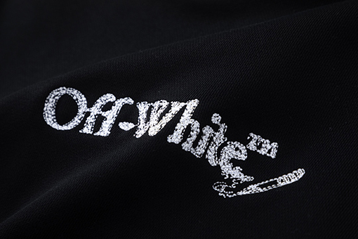 オフホワイト off white 新しい刺繍の矢印460gフード付きスウェットシャツ