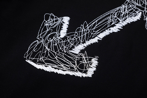 オフホワイト off white 新しい刺繍の矢印460gフード付きスウェットシャツ