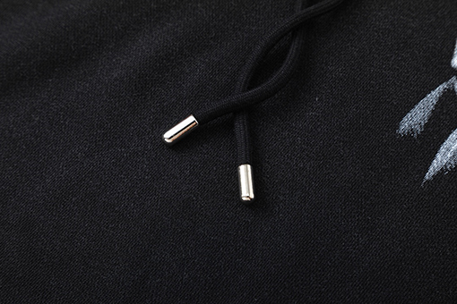 オフホワイト off white 新しい肖像油絵風460gウォッシュドフード付きスウェットシャツ