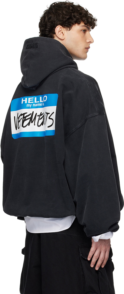 ヴェトモンコピー 新しいダブルレイヤーウォッシュフード付きスウェットシャツ