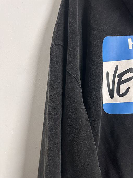 ヴェトモンコピー 新しいダブルレイヤーウォッシュフード付きスウェットシャツ