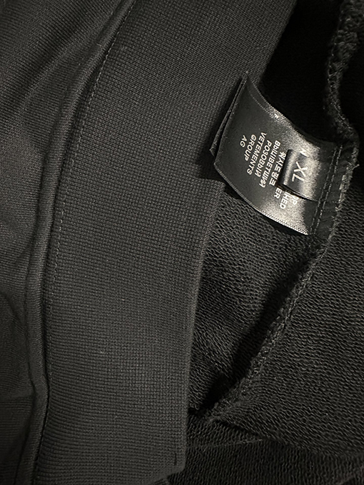 ヴェトモン フロントナノウォーターマークフード付きスウェットシャツ