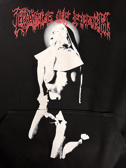 ヴェトモン フロントナノウォーターマークフード付きスウェットシャツ