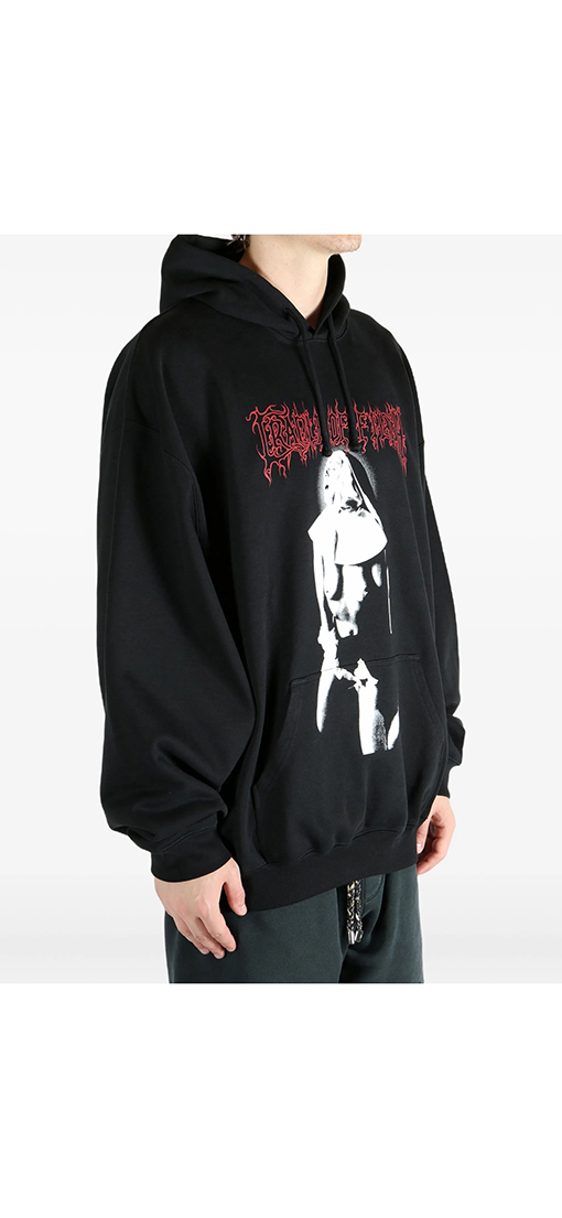 ヴェトモン フロントナノウォーターマークフード付きスウェットシャツ