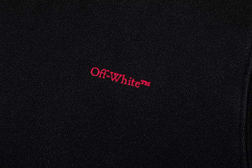 オフホワイト off white 新モデル肖像油絵風 460g ウォッシュフード付きスウェットシャツ