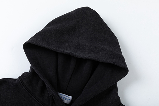 オフホワイト off white 新モデル肖像油絵風 460g ウォッシュフード付きスウェットシャツ