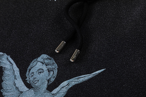 オフホワイトコピー off white 天使の油絵 460g ウォッシュフード付きスウェットシャツ