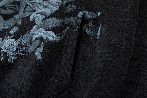 オフホワイトコピー off white 天使の油絵 460g ウォッシュフード付きスウェットシャツ