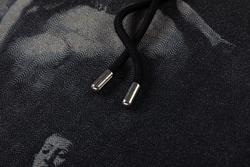 オフホワイト off white 新しいファッションポートレート油絵スタイル460gウォッシュフード付きスウェットシャツ