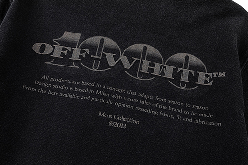 オフホワイト off white 新しいファッションポートレート油絵スタイル460gウォッシュフード付きスウェットシャツ