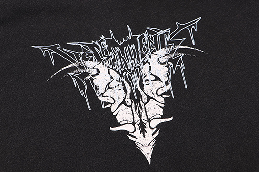 ヴェトモン フロントとバックパネルナノプリントのゆったりとしたフード付きスウェットシャツ