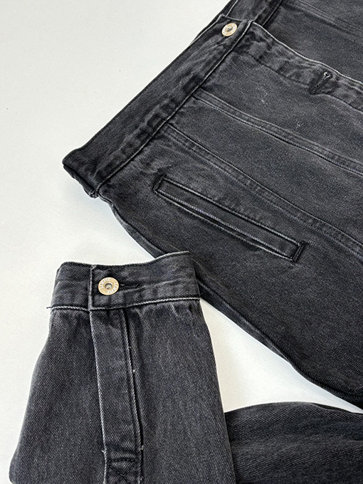 ロエベスーパーコピー 刺繍入りウォッシュダメージデニムジャケット