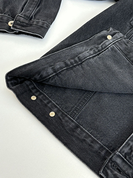 ロエベスーパーコピー 刺繍入りウォッシュダメージデニムジャケット