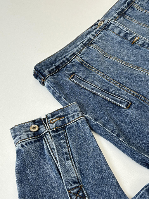 ロエベスーパーコピー 刺繍入りウォッシュダメージデニムジャケット