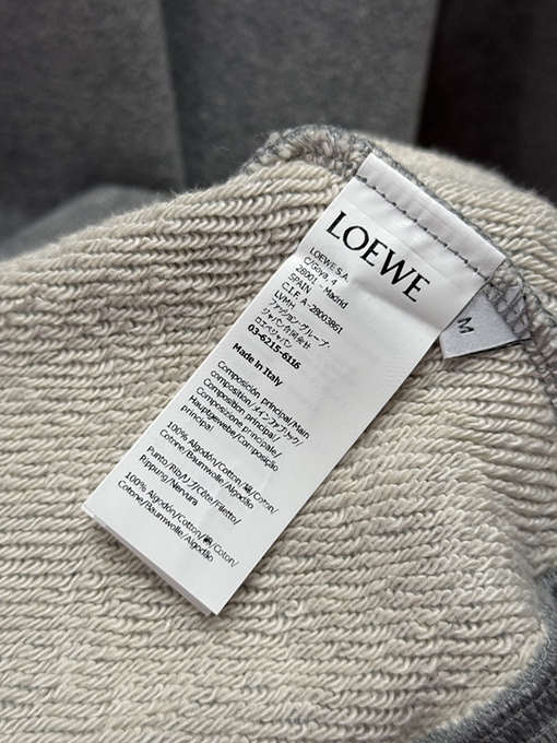 ロエベコピー レザー刺繍パーカー