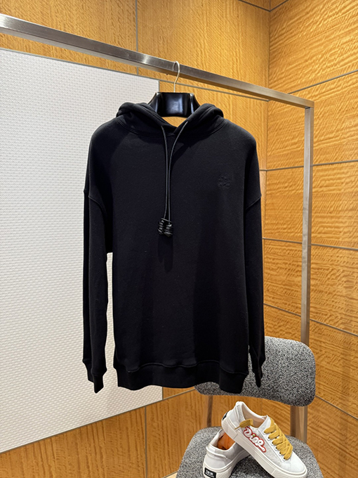 ロエベコピー レザー刺繍パーカー