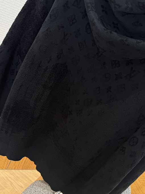 ルイヴィトン 全面プリントのドローストリングパーカー