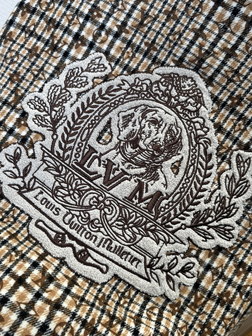 ルイヴィトン ビーズ刺繍モノグラムベースボールジャージ