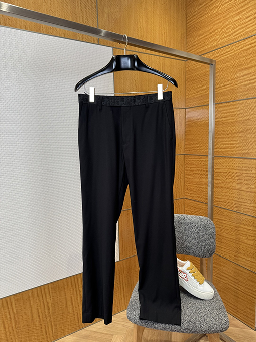 ディオールスーパーコピー ロゴ入りVネック長袖スーツストレートレッグパンツ